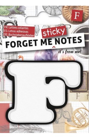 Forget Me Sticky Notes   F